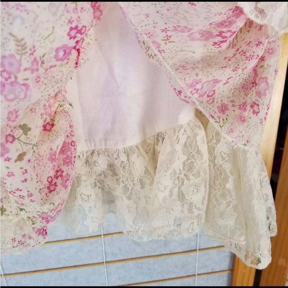 🌷RARE🌷VTG 2000s Y2K Mary Kate and Ashley Baby Doll FairyCore Set Top Skirt💫✨ - Picture 9 of 10